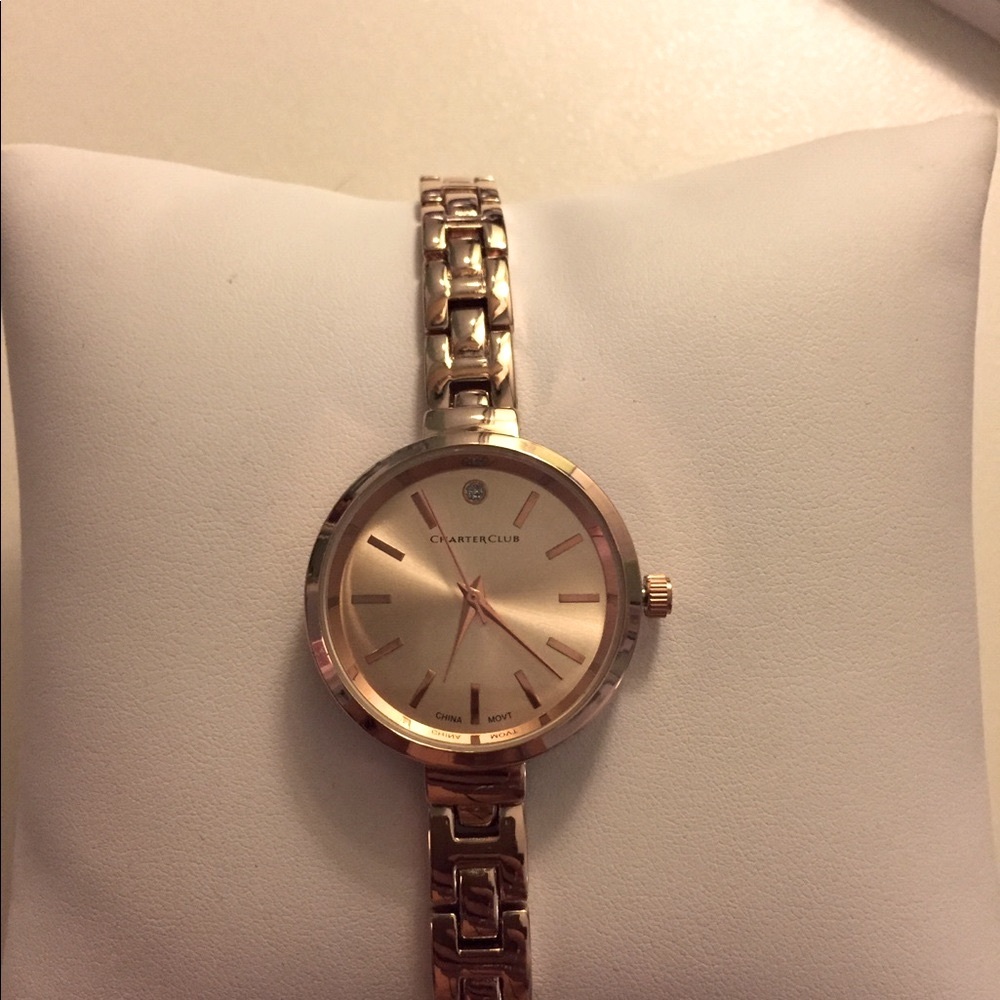 Rose gold watch